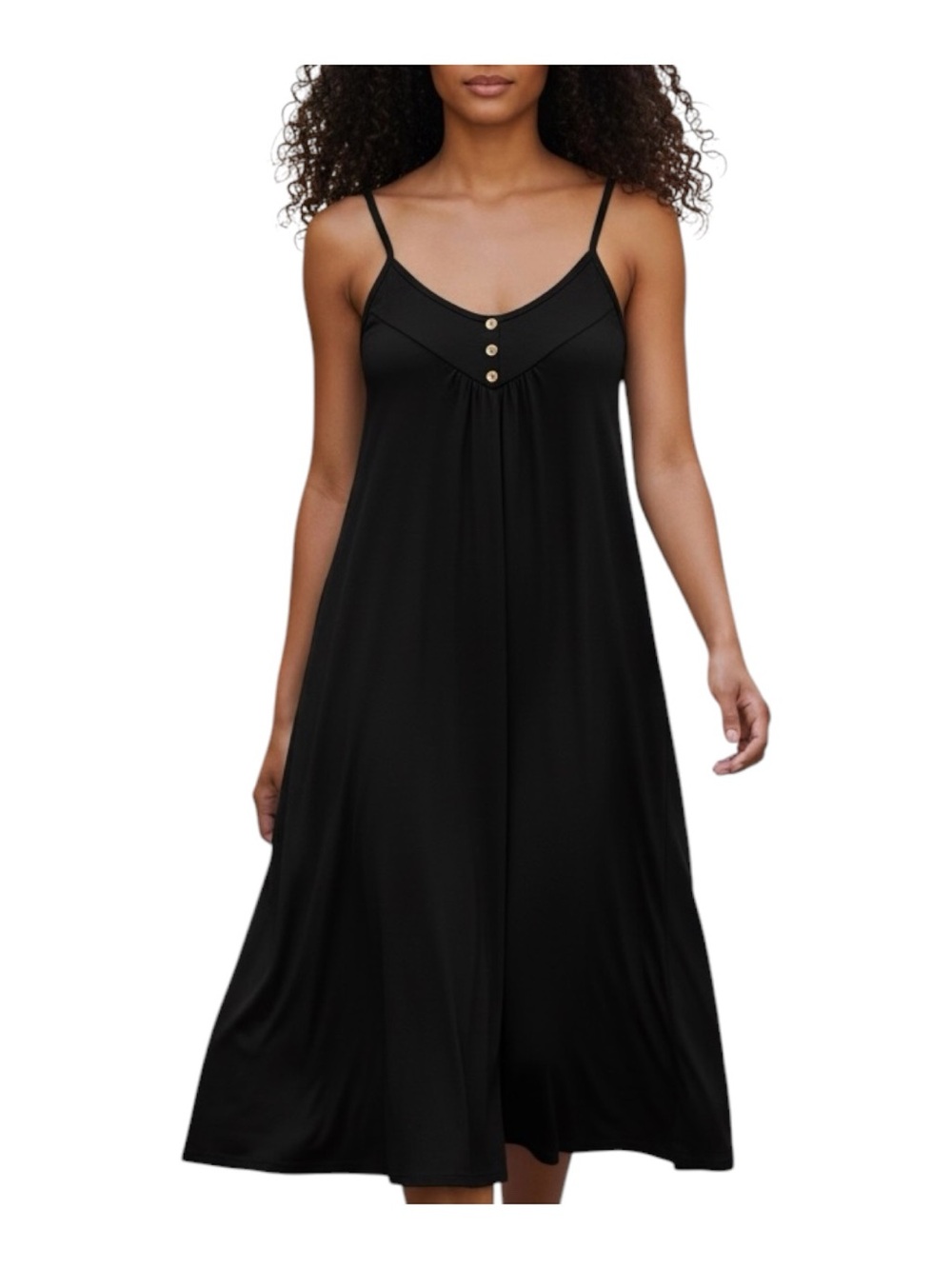 Selfiego Summer Sundress. Black. Sz. M.